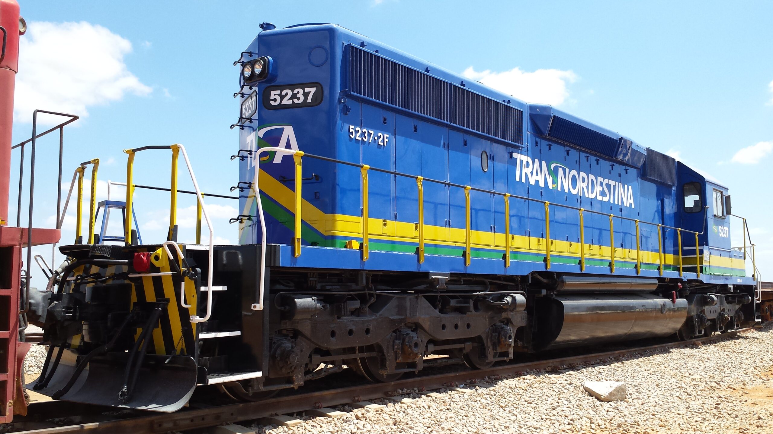 Locomotiva ferroviária em operação